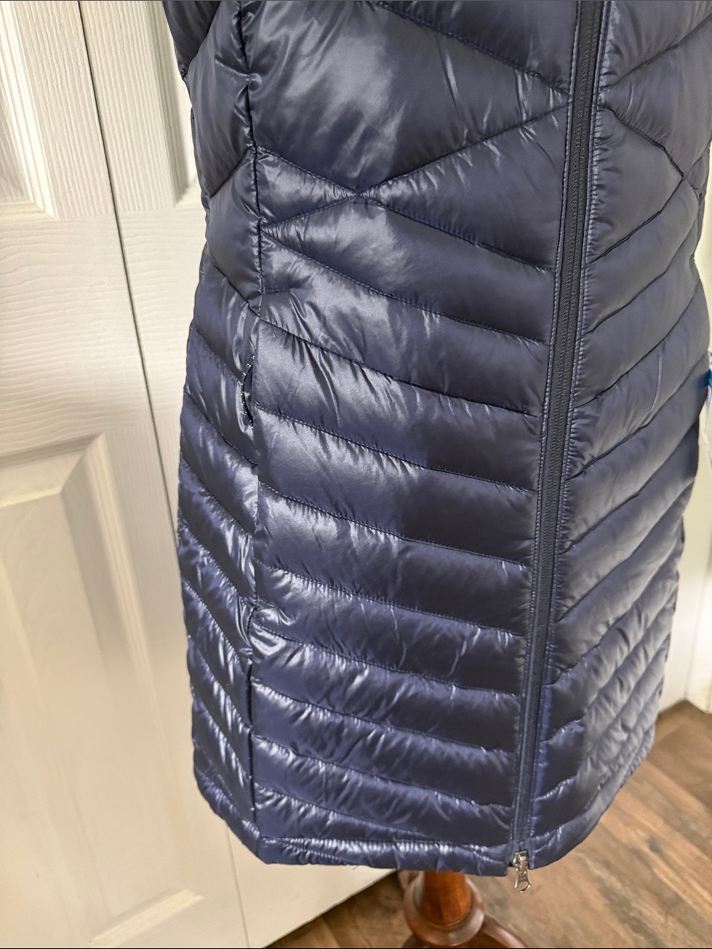 NWT Columbia Women’s Evening Shade EXS Long Vest Dark Blue Sz S - Picture 4 of 14